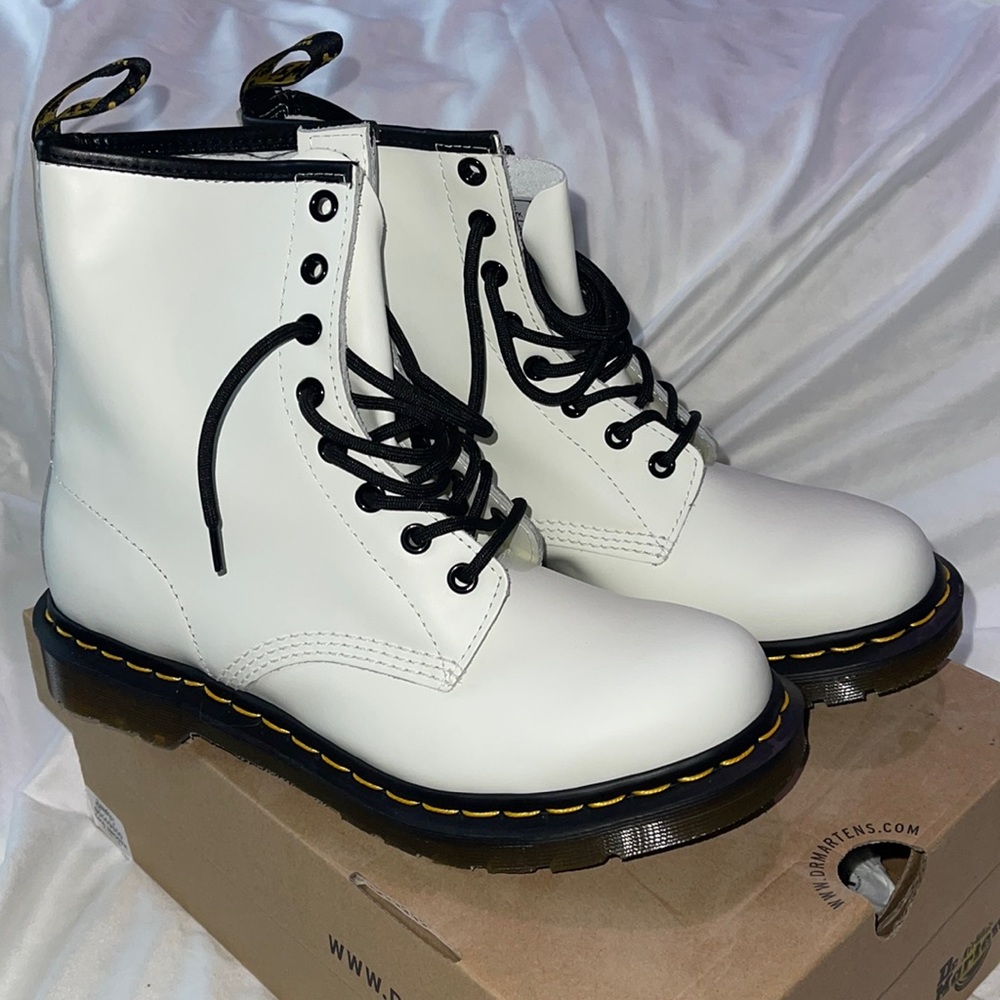 White Dr. Martens- Brand New. Never Worn.